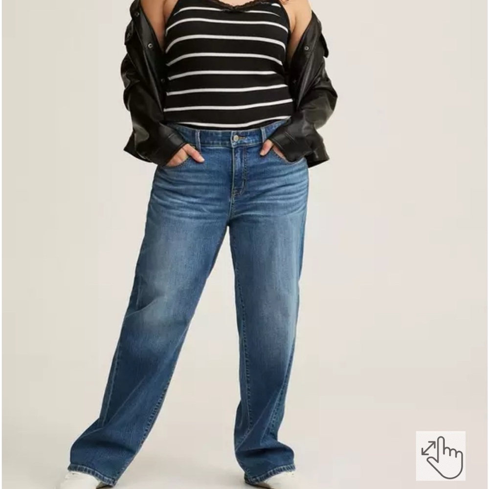 Torrid perfect wide leg vintage stretch jeans size 16 tall